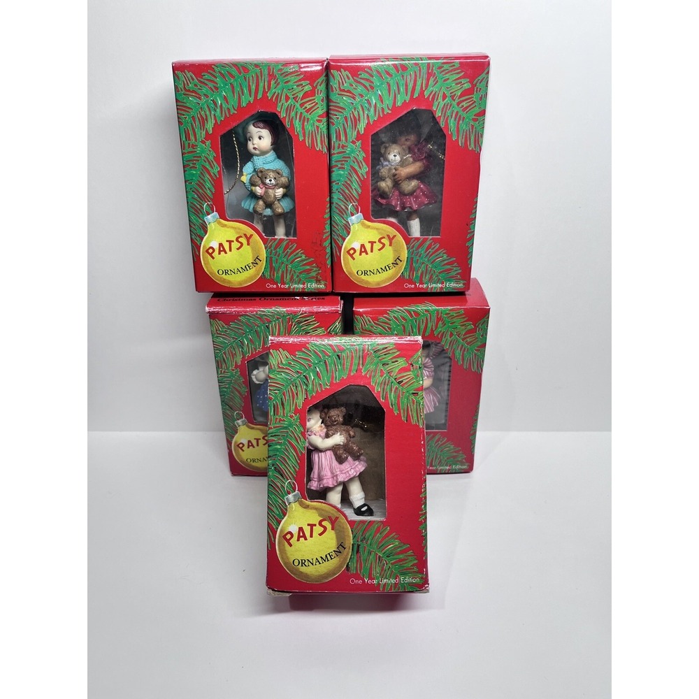 Effanbee Doll Ornament Lot Christmas Ornament Series Patsy Ornament